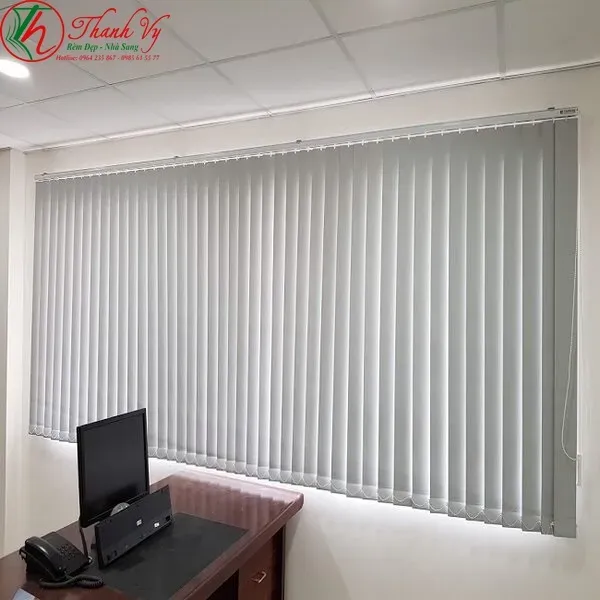 Rèm lá dọc màu Xám Rèm lá dọc màu Xám Rem la doc mau xam