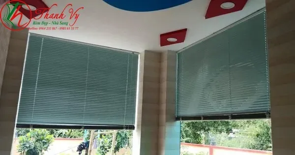 Rèm sáo nhôm màu xanh rèm sáo nhôm màu xanh rem sao nhom mau xanh 4