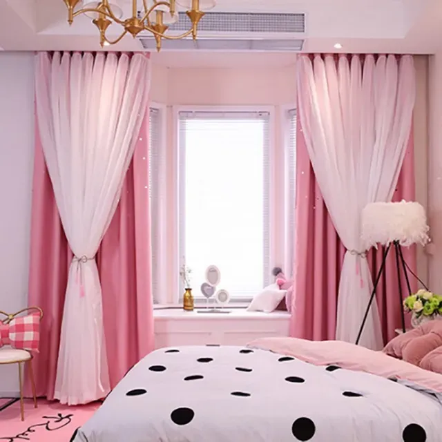 Rèm vải voan ngăn giường Spa màu Hồng Rèm vải voan ngăn giường Spa màu Hồng rem vai voan ngan giuong spa mau hong 2