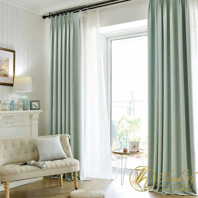 Rèm vải phòng khách thiết kế Đẹp – Sang Trọng – Vải Cao Cấp rèm vải phòng khách rem vai phong khach dep
