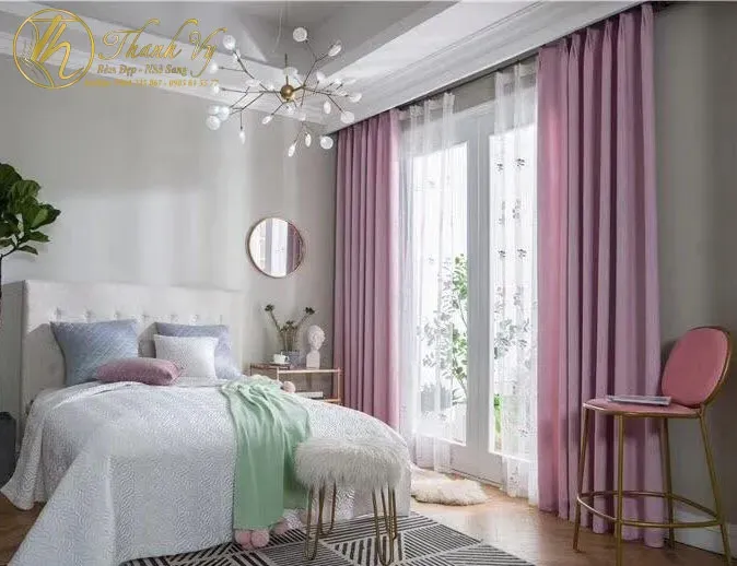 Ý nghĩa phong thủy của rèm phòng ngủ màu tím rèm phòng ngủ màu tím rem phong ngu mau tim