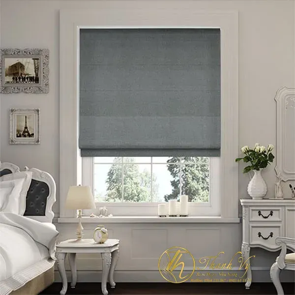 Rèm cửa màu xám chống nắng lựa chọn hàng đầu phong cách tối giản rèm cửa màu xám chống nắng rem roman mau xam chong nang 1