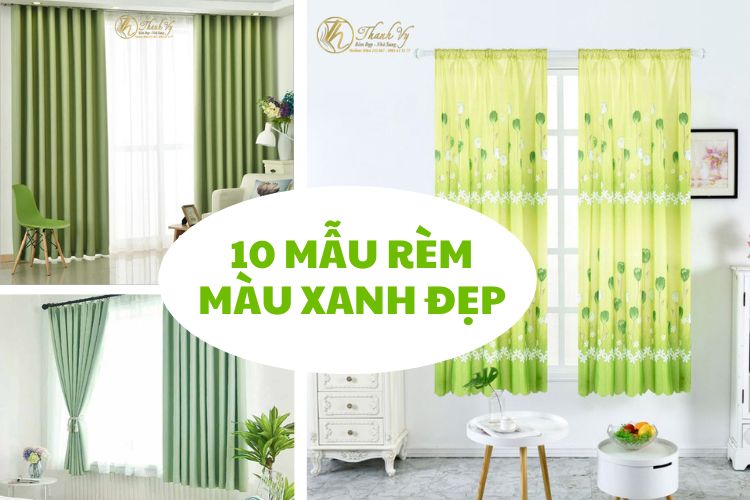 Top 10 rèm cửa màu xanh đẹp giúp làm tươi mới không gian phòng rèm cửa màu xanh đẹp 10 mau rem mau xanh dep