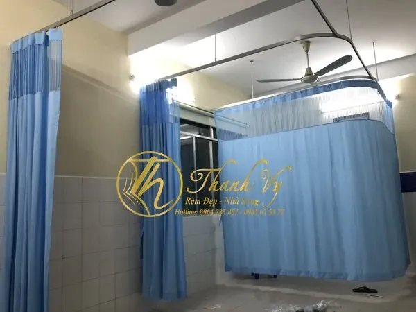 Thi công rèm y tế tại bệnh viện Quốc Ánh TPHCM rèm y tế tại bệnh viện Quốc Ánh Rem ngan giuong y te benh vien 10
