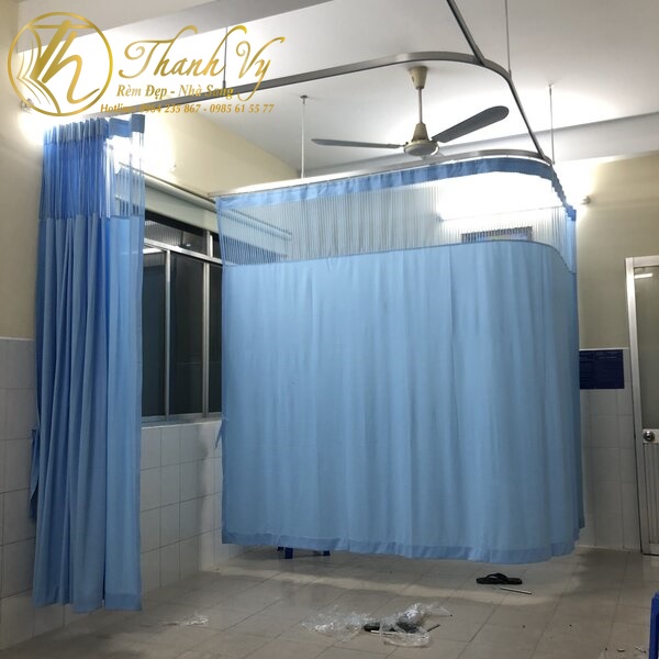 Thi công rèm y tế tại bệnh viện Quốc Ánh TPHCM rèm y tế tại bệnh viện Quốc Ánh Rem ngan giuong y te benh vien 4
