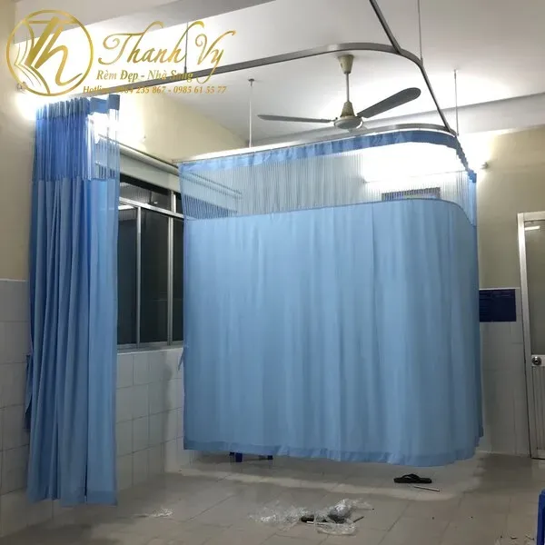 Thi công rèm y tế tại bệnh viện Quốc Ánh TPHCM rèm y tế tại bệnh viện Quốc Ánh Rem ngan giuong y te benh vien 4