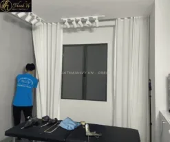Rèm Vải Bố Màu Nâu Cao Cấp