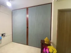 vách ngăn rèm tổ ong xám